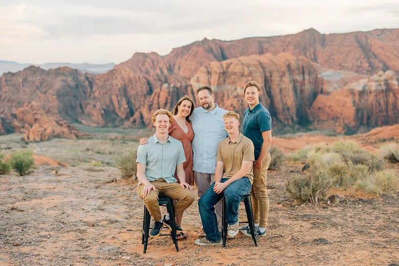 The photo the family scene was built from